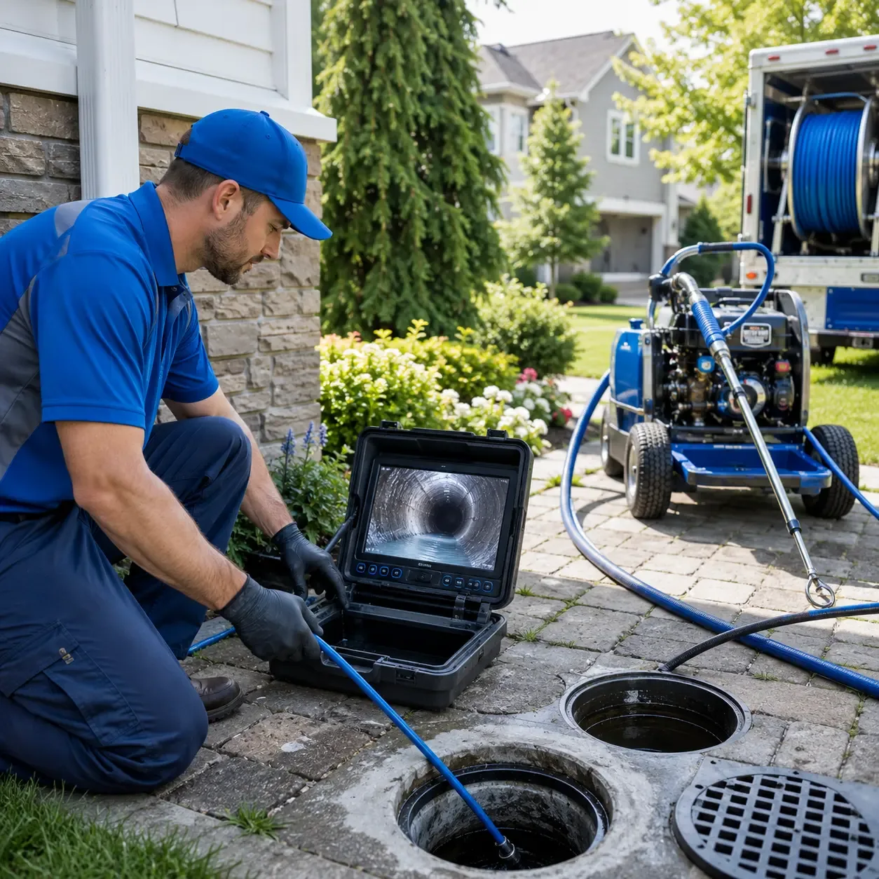 Outdoor drain cleaning professionals serving Pineville, NC