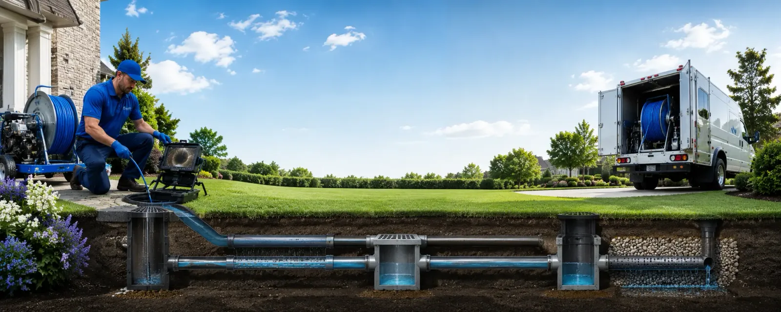 Outdoor drain cleaning information for Pineville, NC